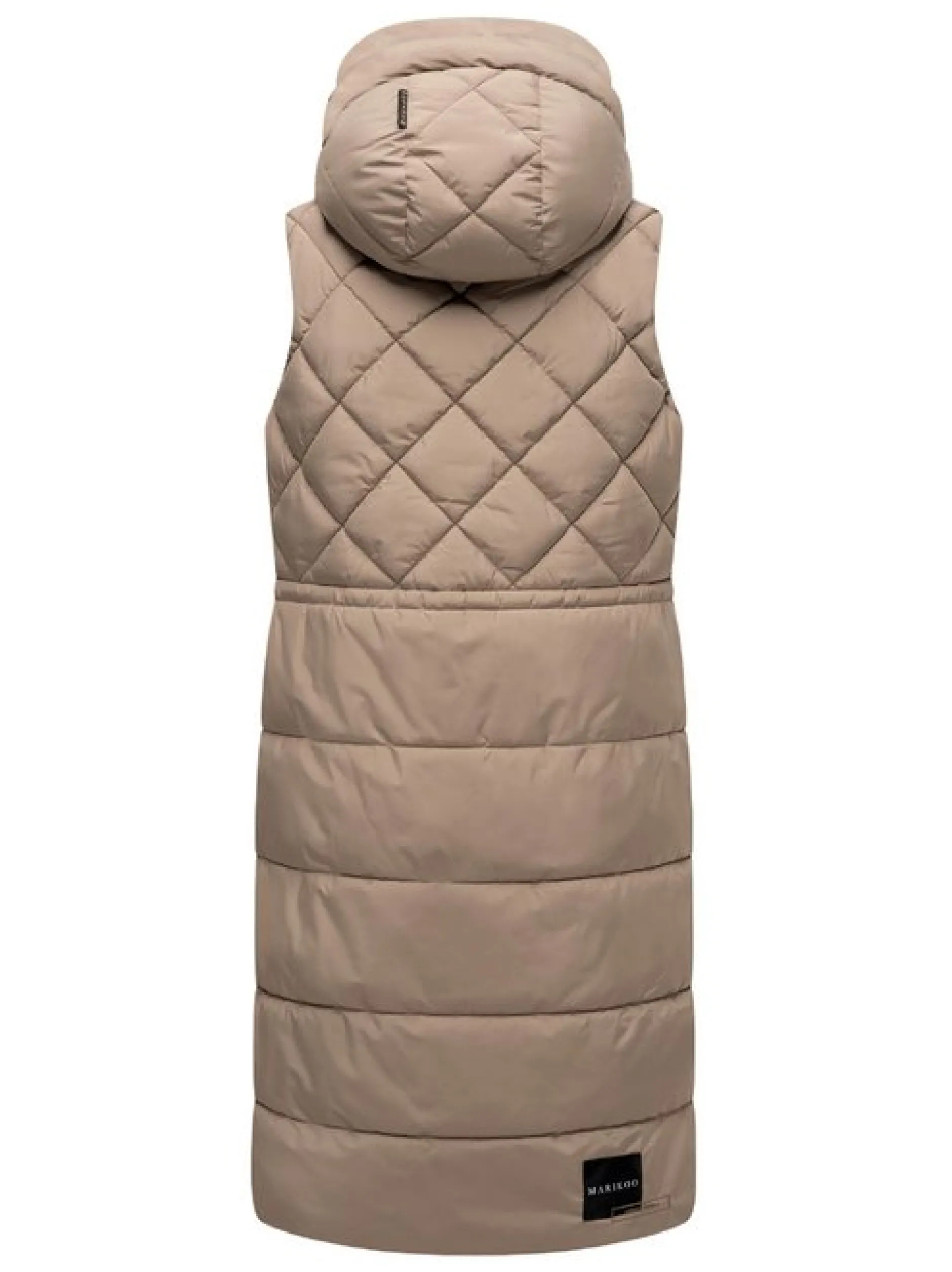 Marikoo Damen Steppweste - Narikaa 16 in taupe