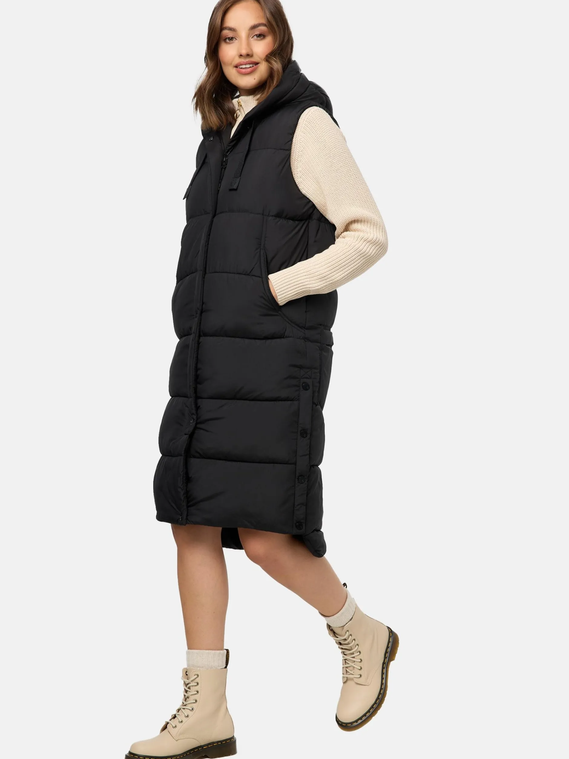 Marikoo Damen Steppweste - Sayorii in schwarz
