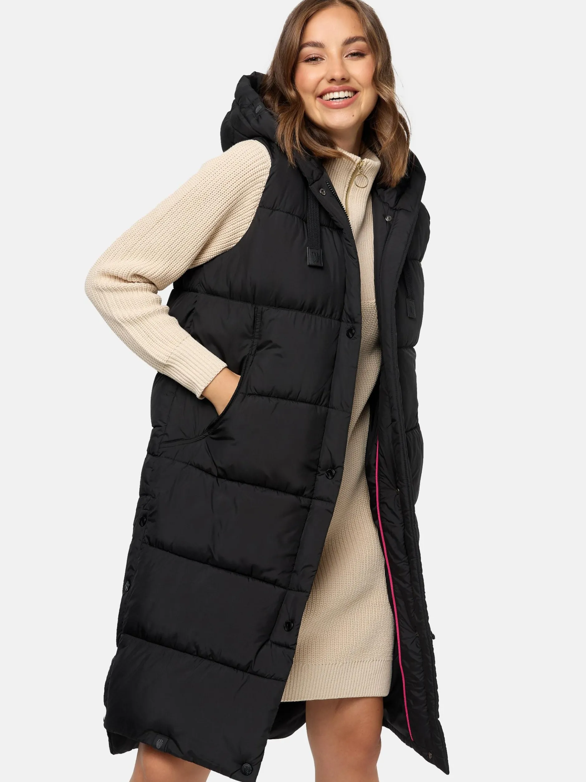 Marikoo Damen Steppweste - Sayorii in schwarz