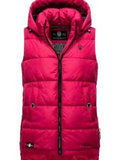Marikoo Damen Steppweste - Zarinaa in fuchsia