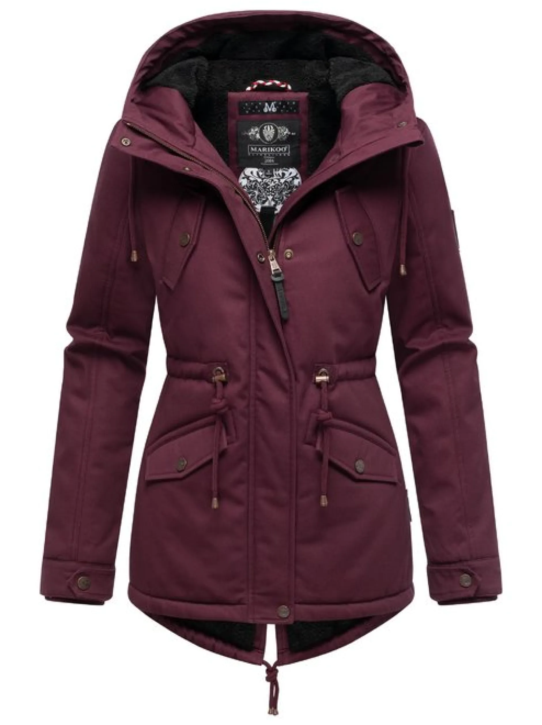 Marikoo Damen Winterjacke - Manolya in bordeaux