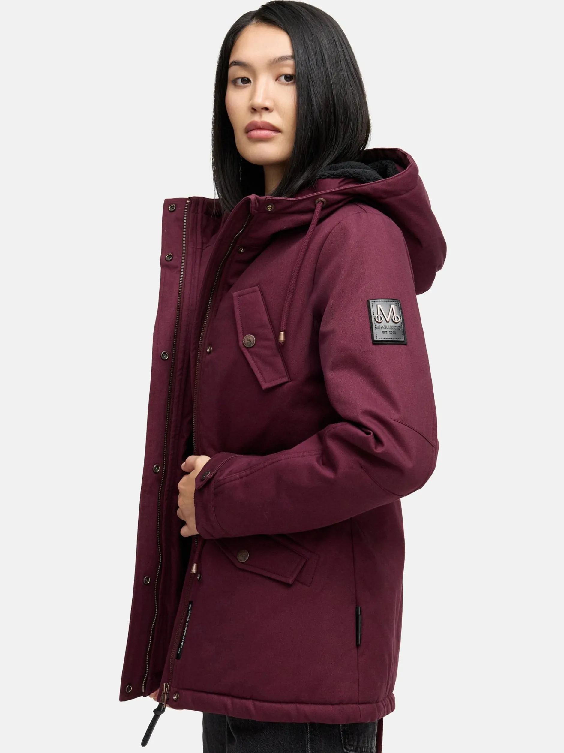 Marikoo Damen Winterjacke - Manolya in bordeaux