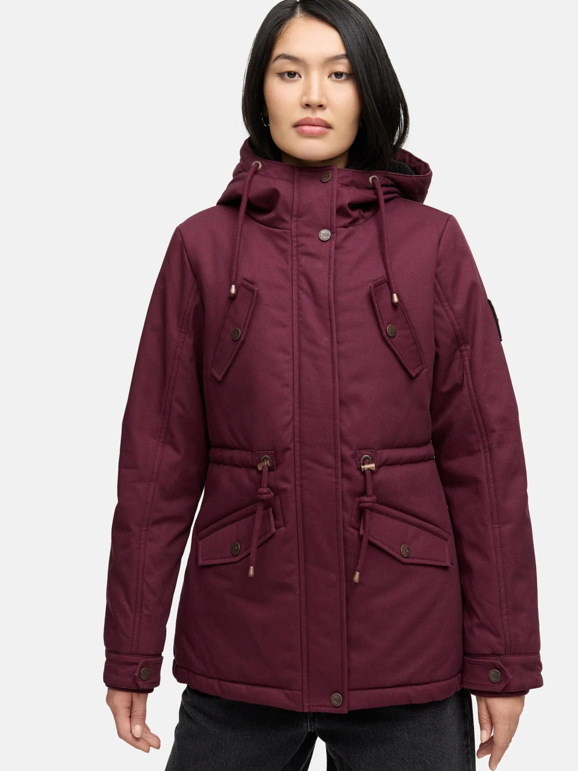 Marikoo Damen Winterjacke - Manolya in bordeaux