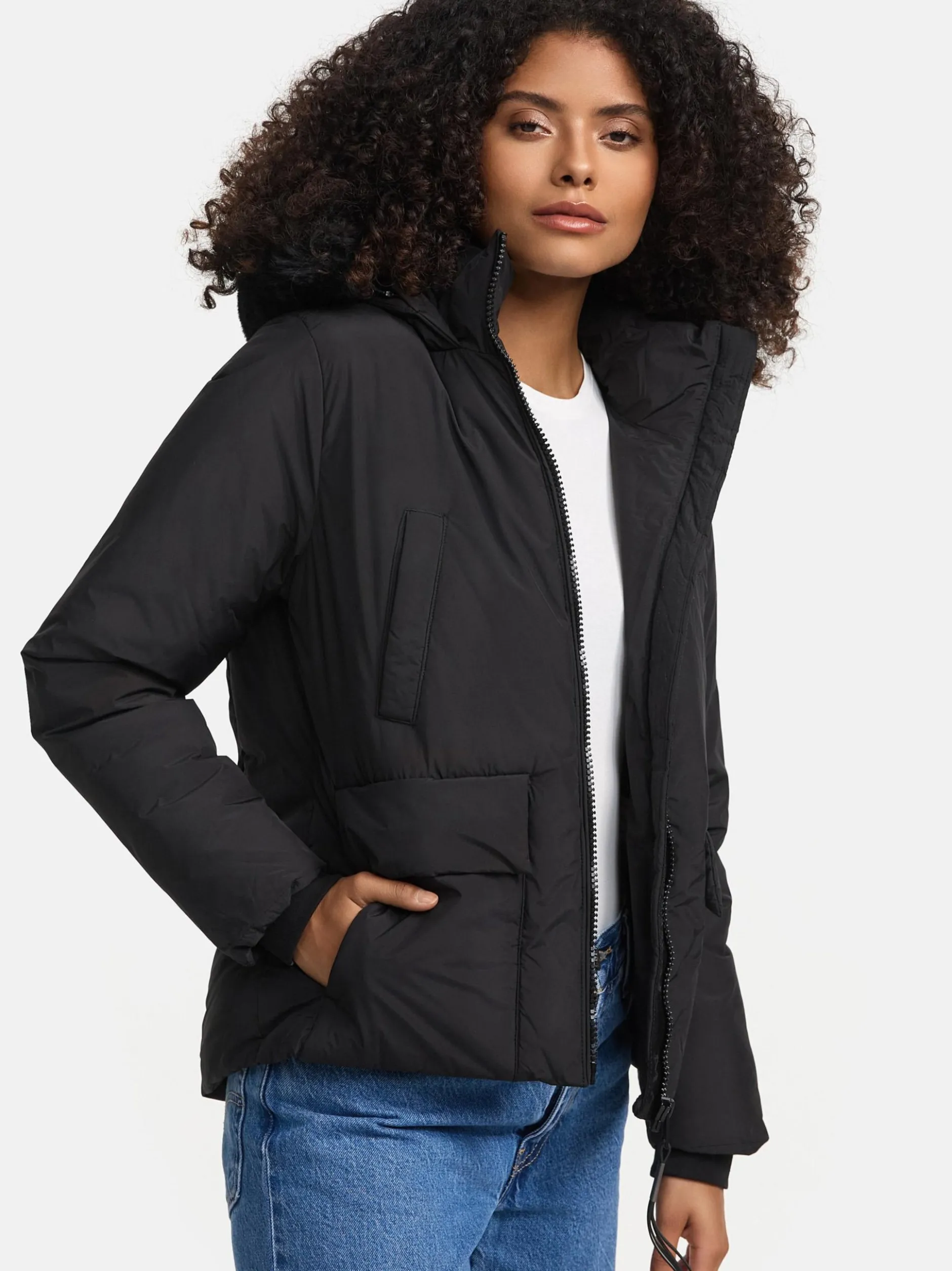 Marikoo Damen Winterjacke - Morinaa XVI in schwarz