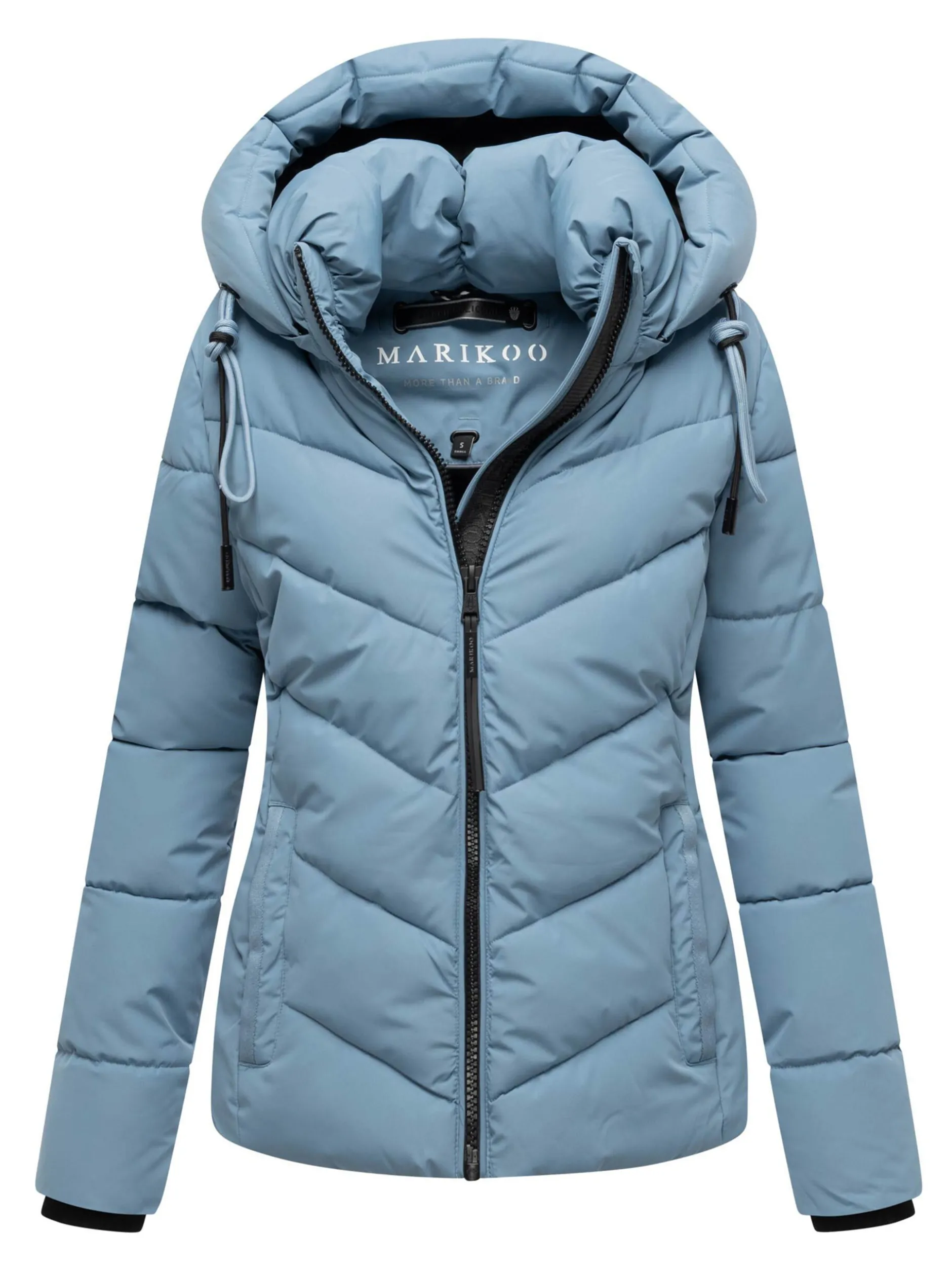 Marikoo Damen Winterjacke - Sahnemausii in hellblau