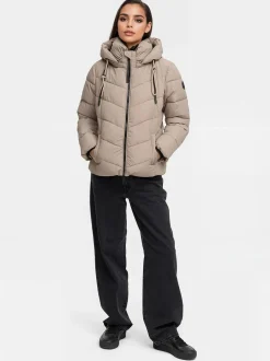 Marikoo Damen Winterjacke - Sahnemausii in taupe