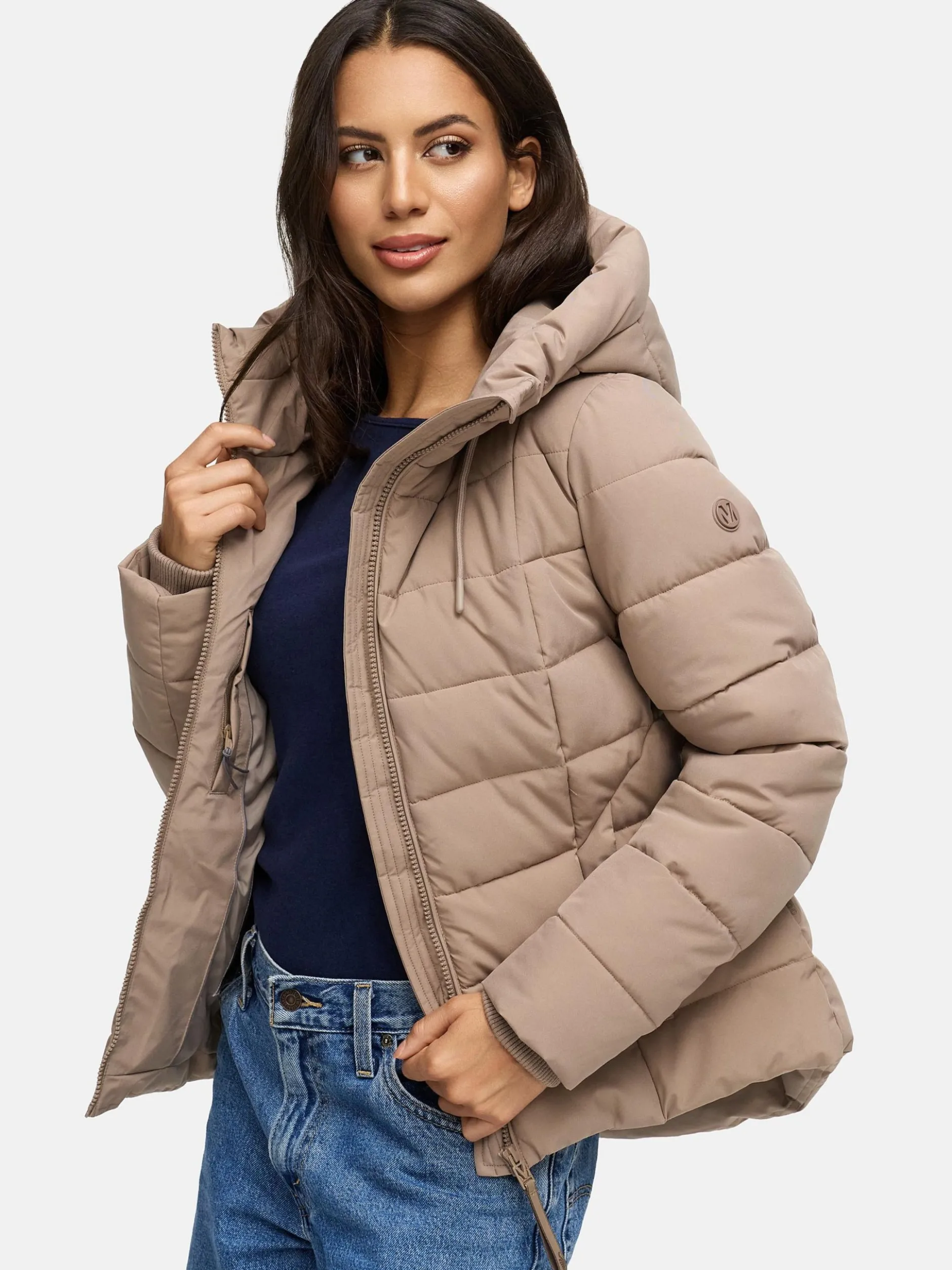 Marikoo Damen Winterjacke - Tayenaa 16 in taupe