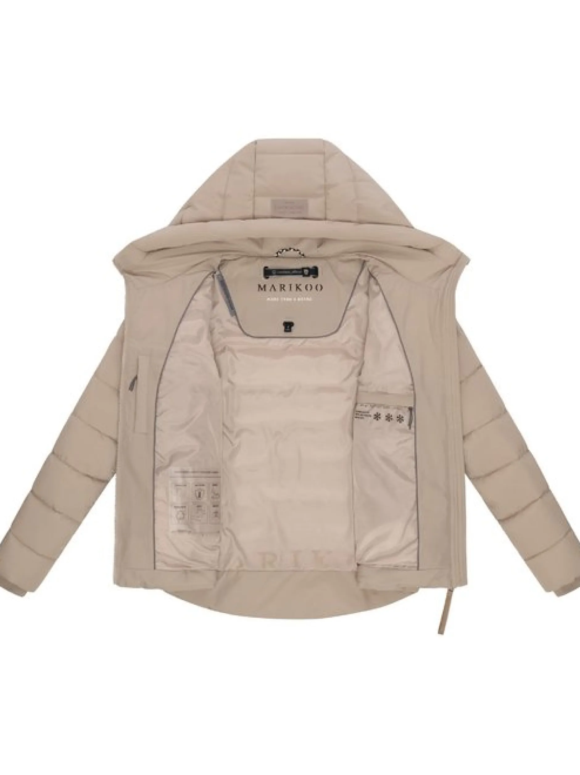 Marikoo Damen Winterjacke - Tayenaa 16 in beige
