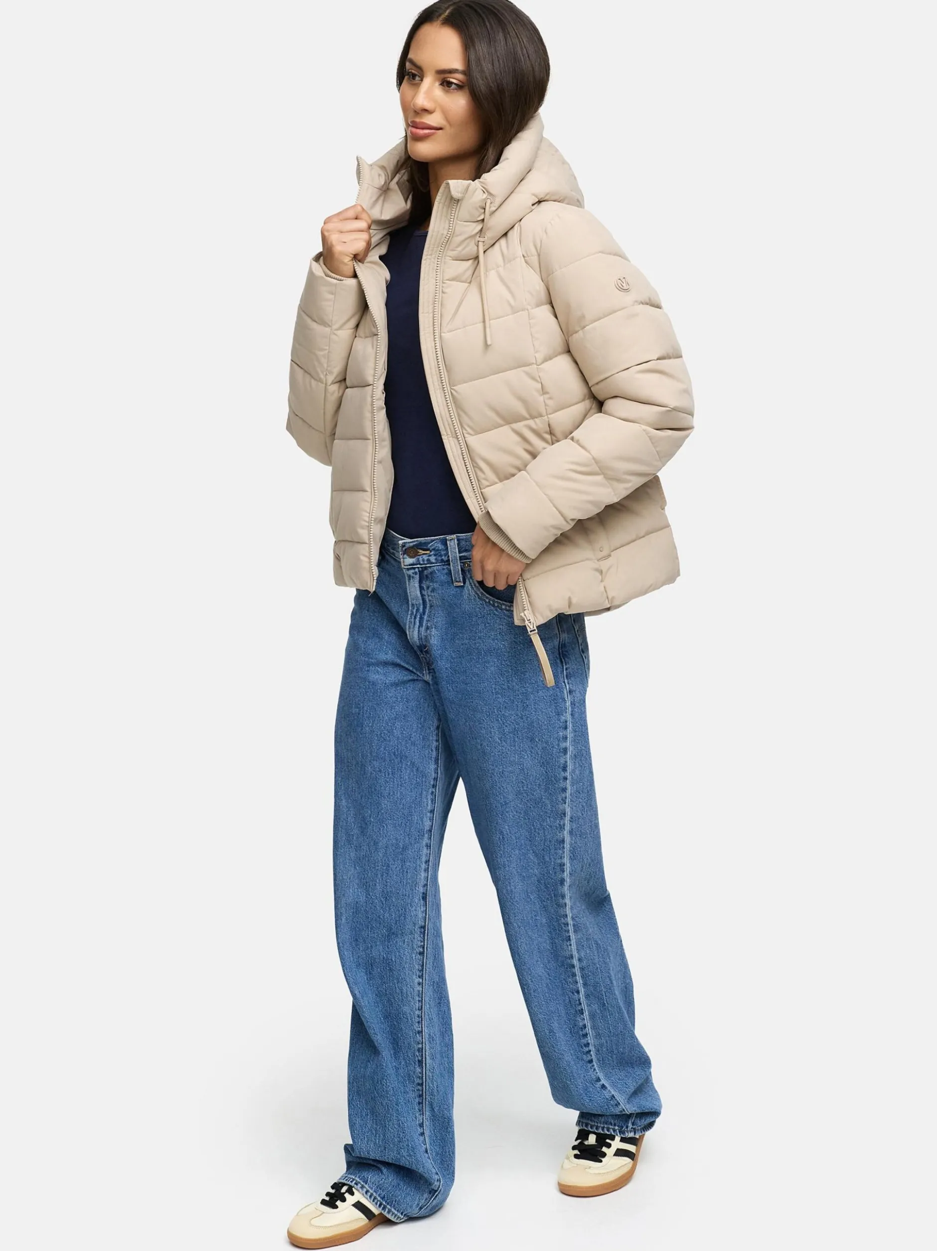 Marikoo Damen Winterjacke - Tayenaa 16 in beige