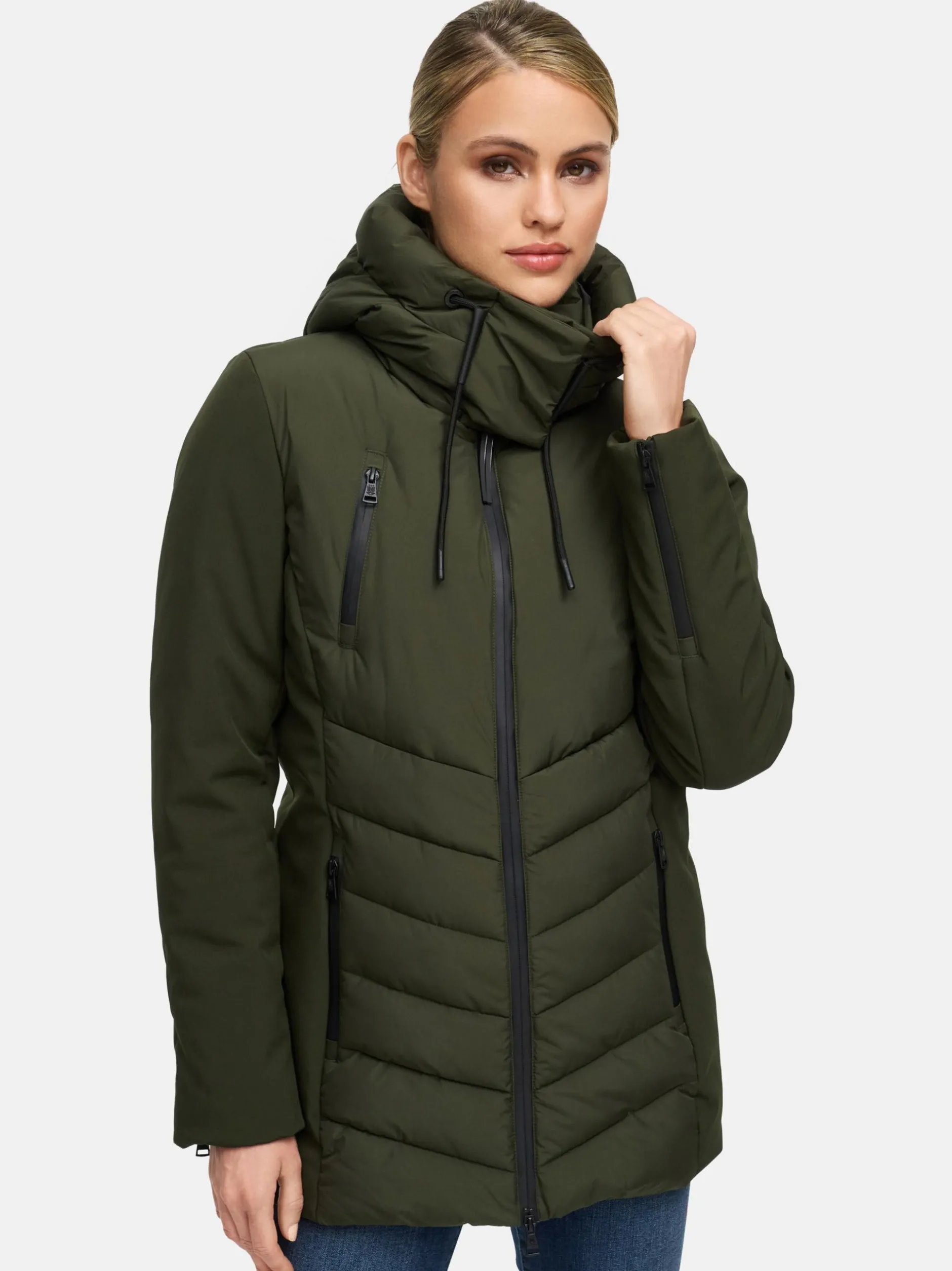 Marikoo Damen Winterjacke - Tivaa XVI in oliv