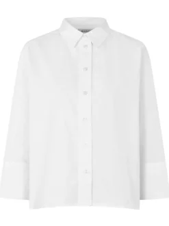 Masai Damen Hemdbluse in weiß - Ärmel: 3/4 Arm