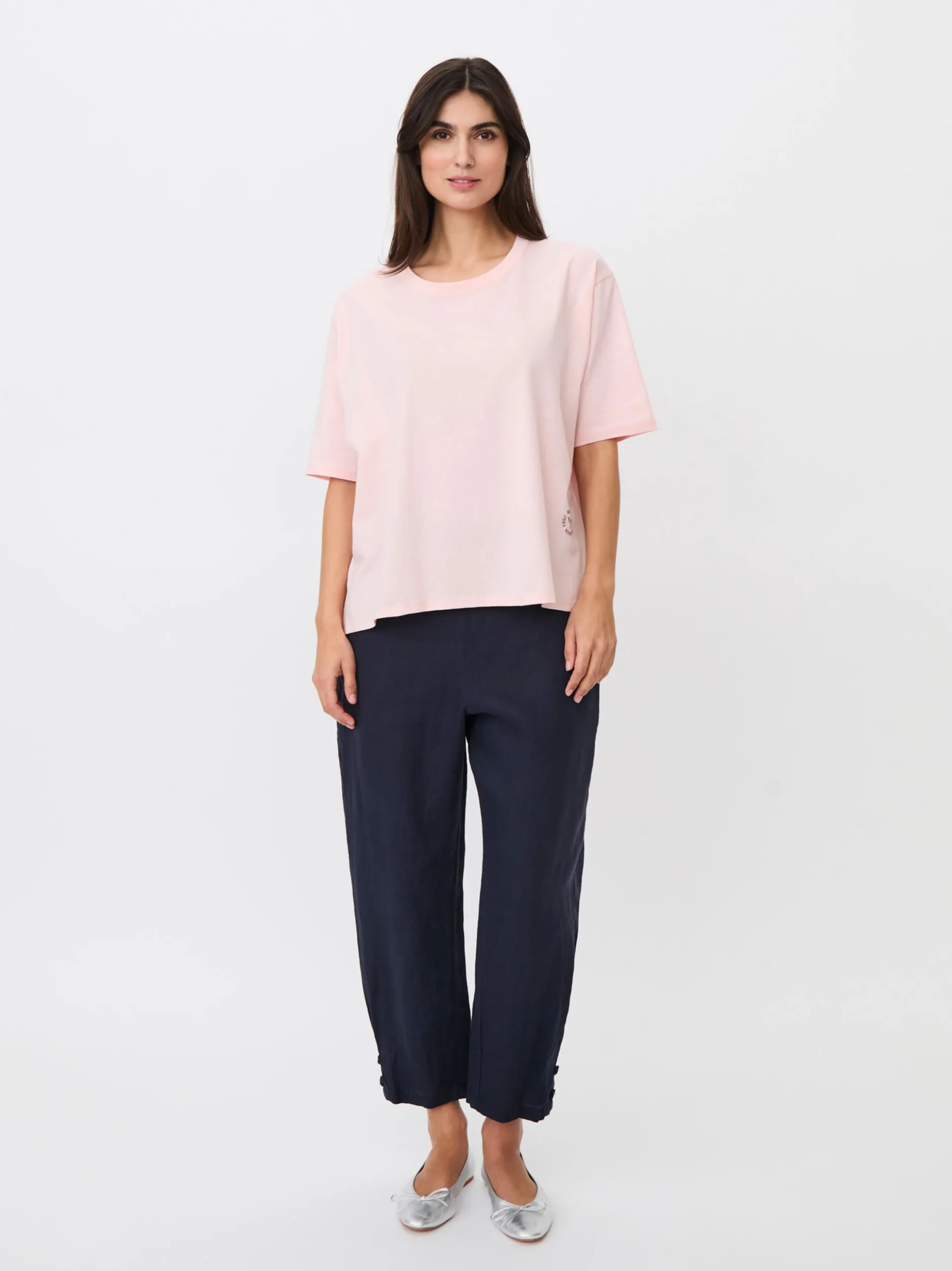 Masai Damen T-Shirt in rosa - Ausschnitt: Rundhals