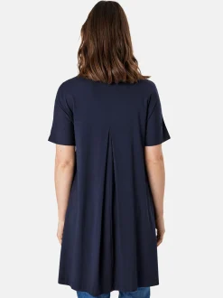 Masai Damen Tunika in marine - Ausschnitt: Rundhals