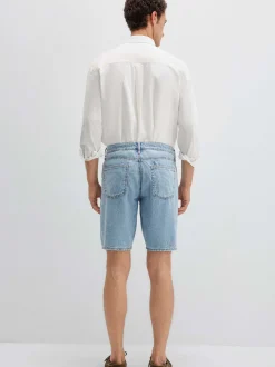 Mavi Herren Jeansshorts - Lucas in bleached
