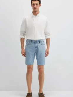 Mavi Herren Jeansshorts - Lucas in bleached