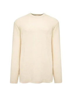 Mavi Herren Pullover in sand - Ausschnitt: Rundhals