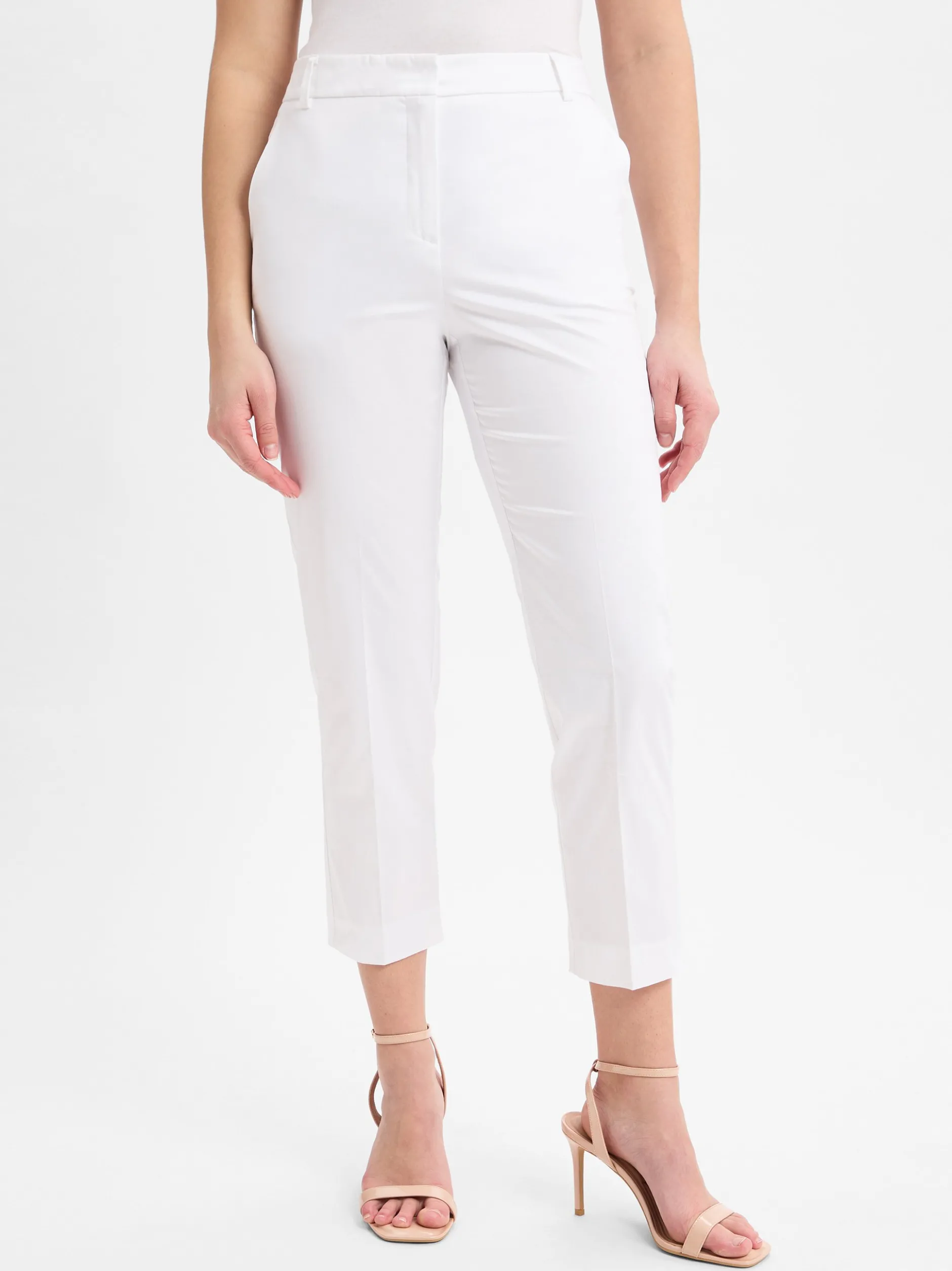 MAX&Co. Damen Röhrenhose - Heller in weiß