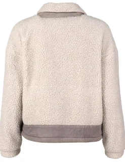 Maze Damen Kunstfelljacke in grau