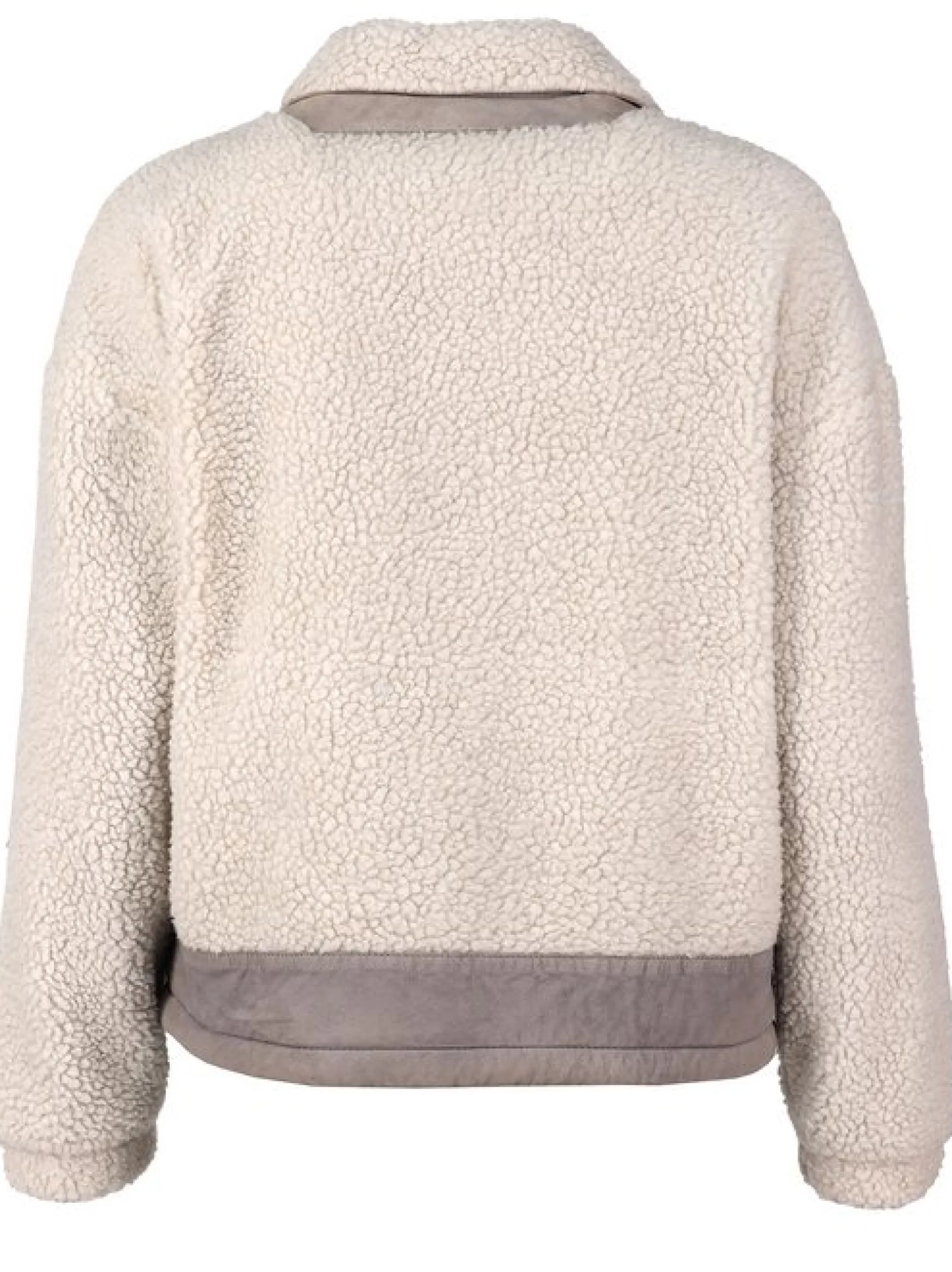 Maze Damen Kunstfelljacke in grau