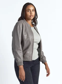 Maze Damen Lederblouson in braun