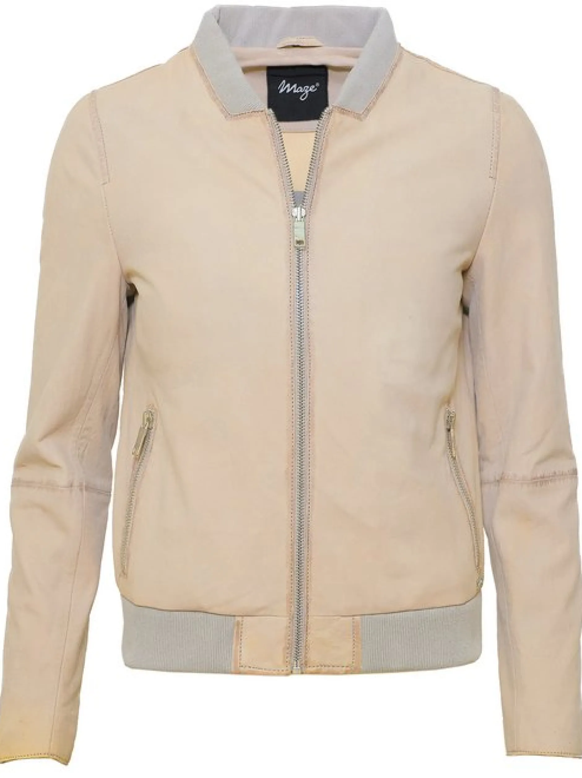 Maze Damen Lederblouson in lila