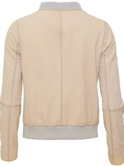 Maze Damen Lederblouson in lila