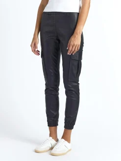 Maze Damen Lederhose in schwarz