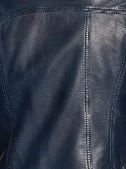 Maze Damen Lederjacke in blau