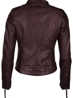 Maze Damen Lederjacke in braun