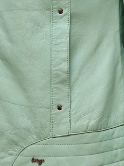Maze Damen Lederjacke in mint