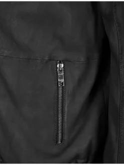 Maze Damen Lederjacke in schwarz