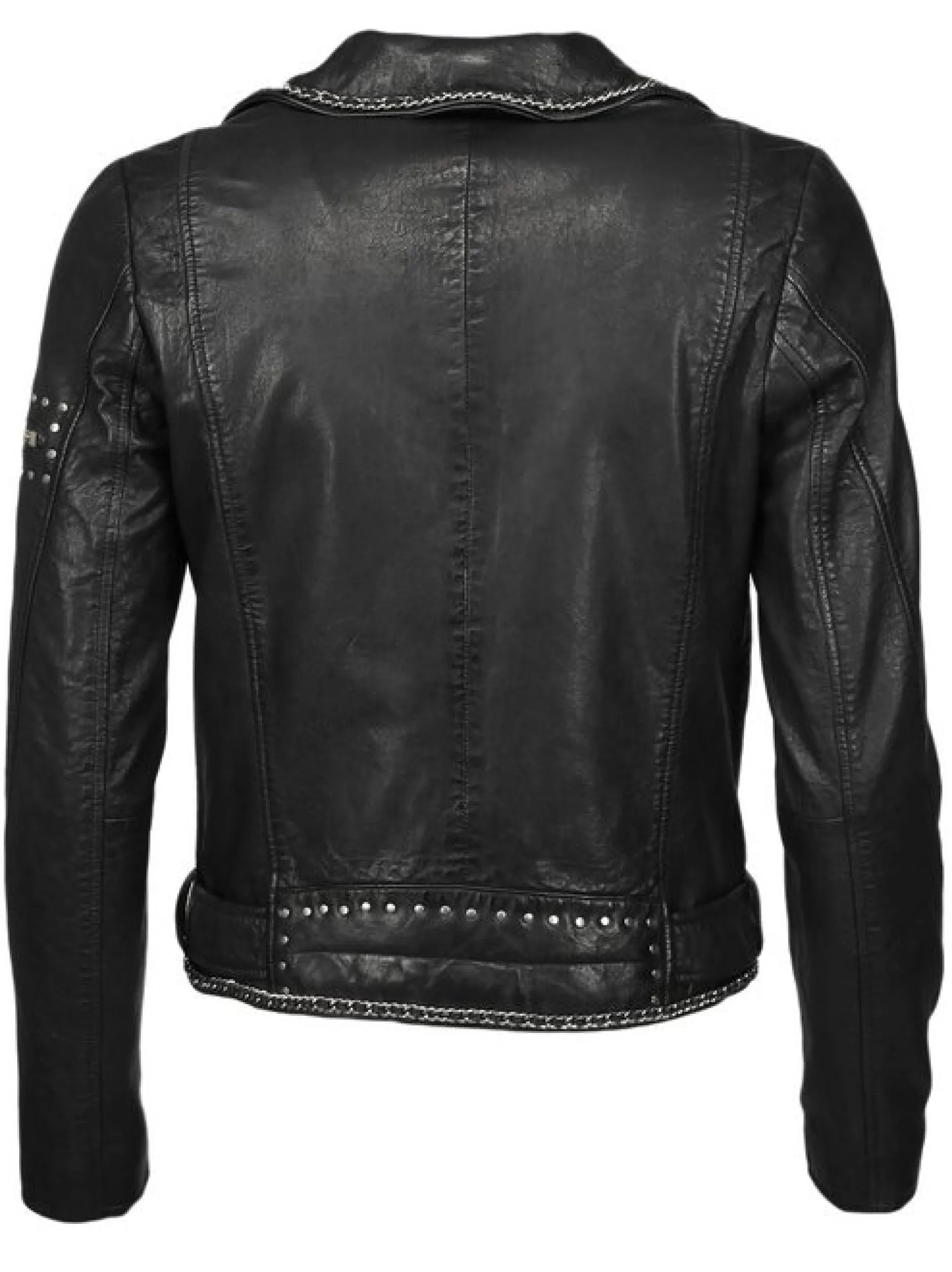 Maze Damen Lederjacke in schwarz