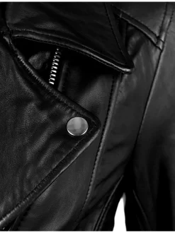 Maze Damen Lederjacke in schwarz