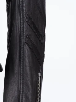 Maze Damen Lederjacke in schwarz