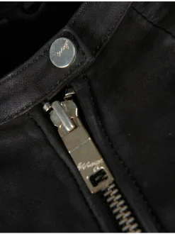 Maze Damen Lederjacke in schwarz