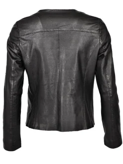 Maze Damen Lederjacke in schwarz