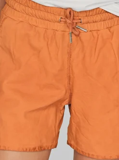 Maze Damen Ledershorts in aprikot