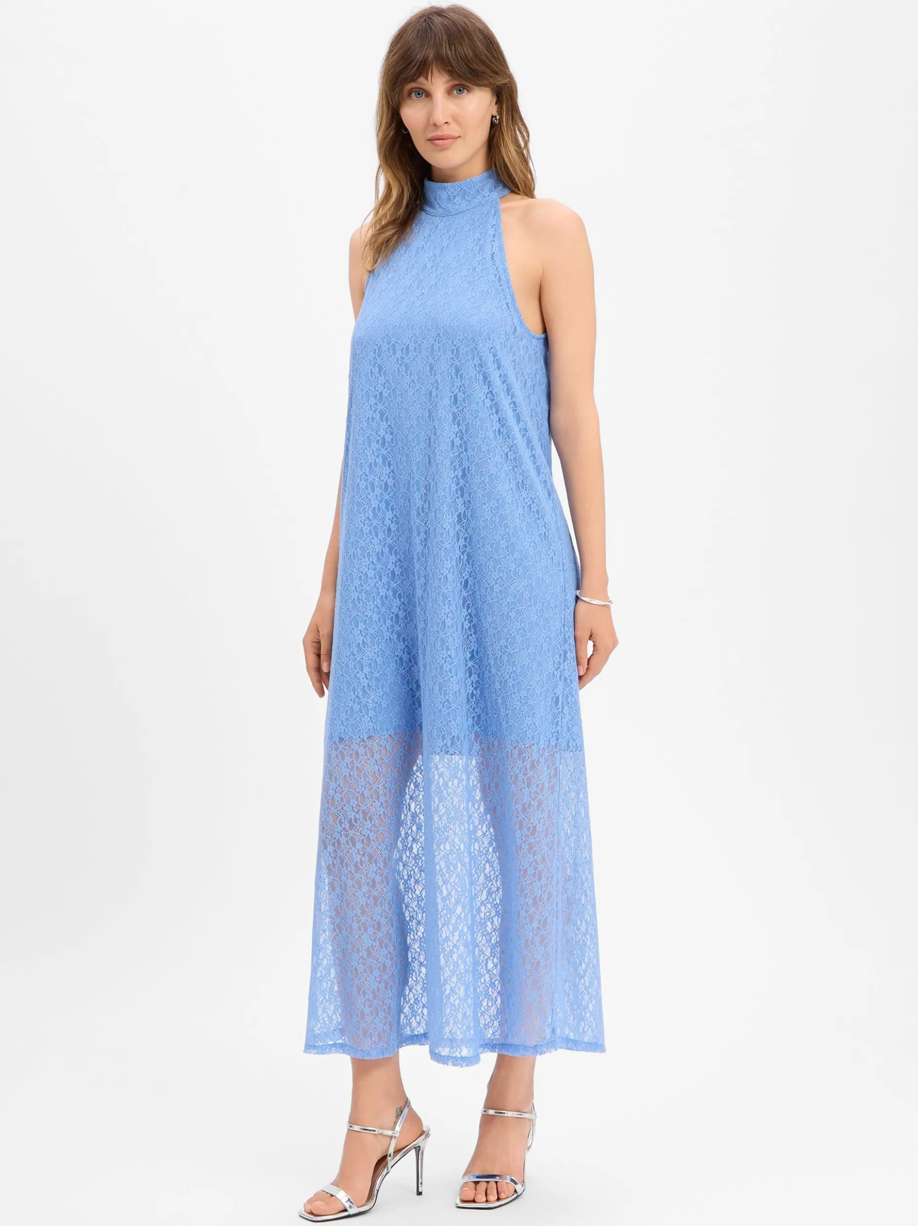 mbyM Damen Spitzenkleid - Zuzeelani-M in hellblau