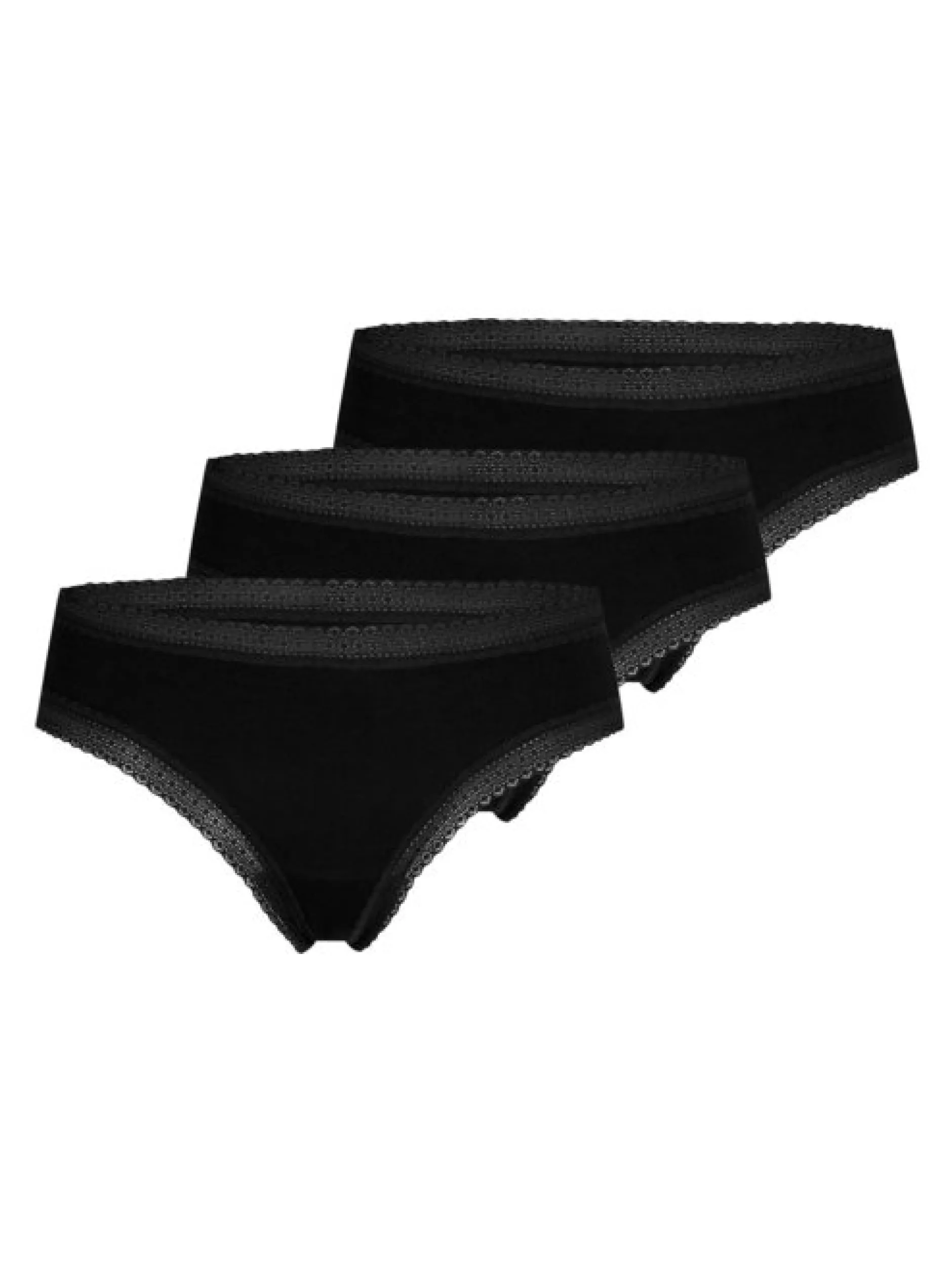 Mey Damen Hipster im 3er-Pack in schwarz