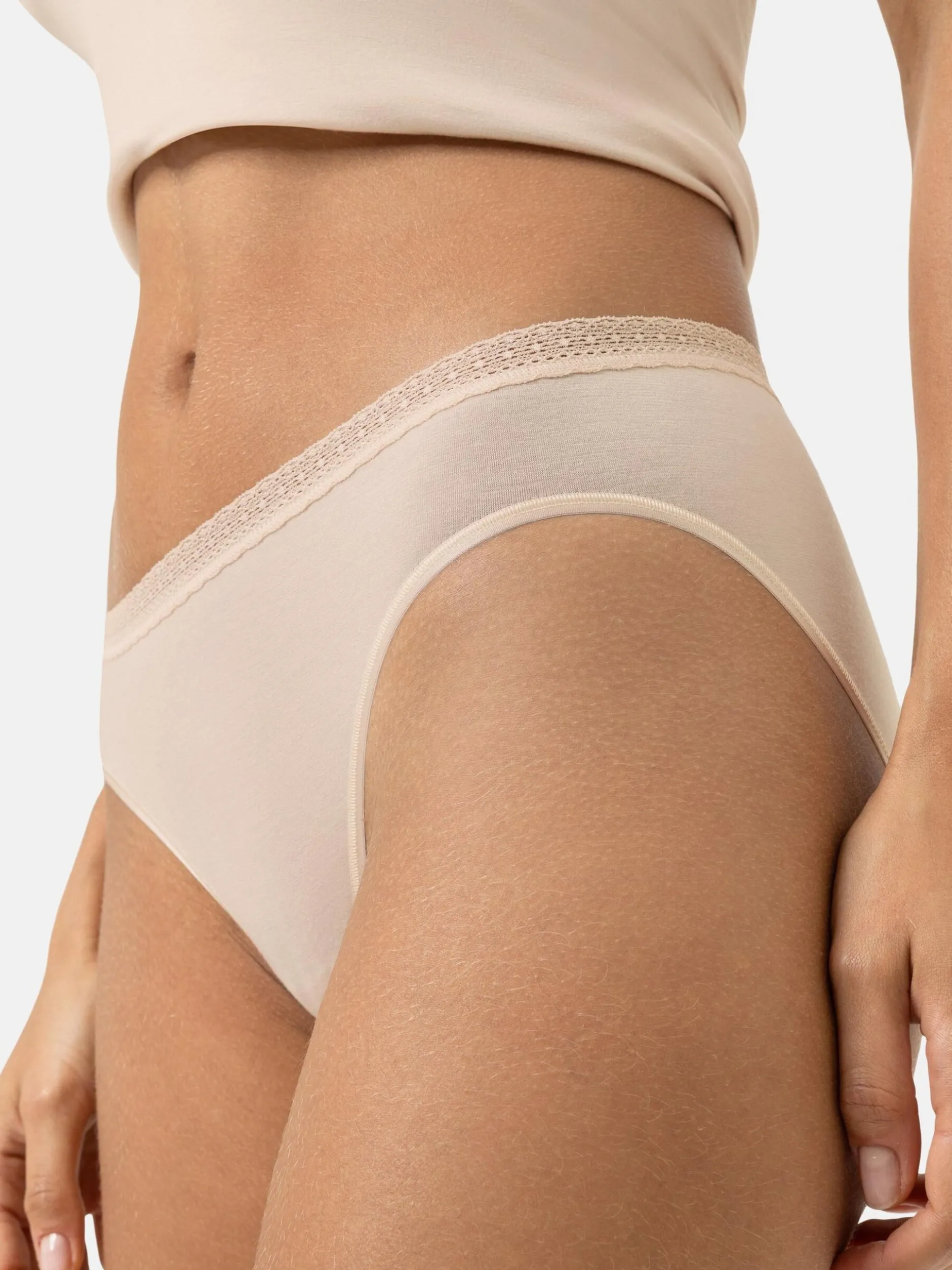 Mey Damen Slips im 5er-Pack in beige