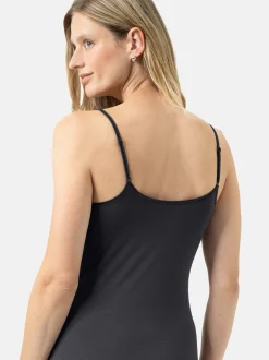 Mey Damen Spaghetti Top - Delighted in anthrazit