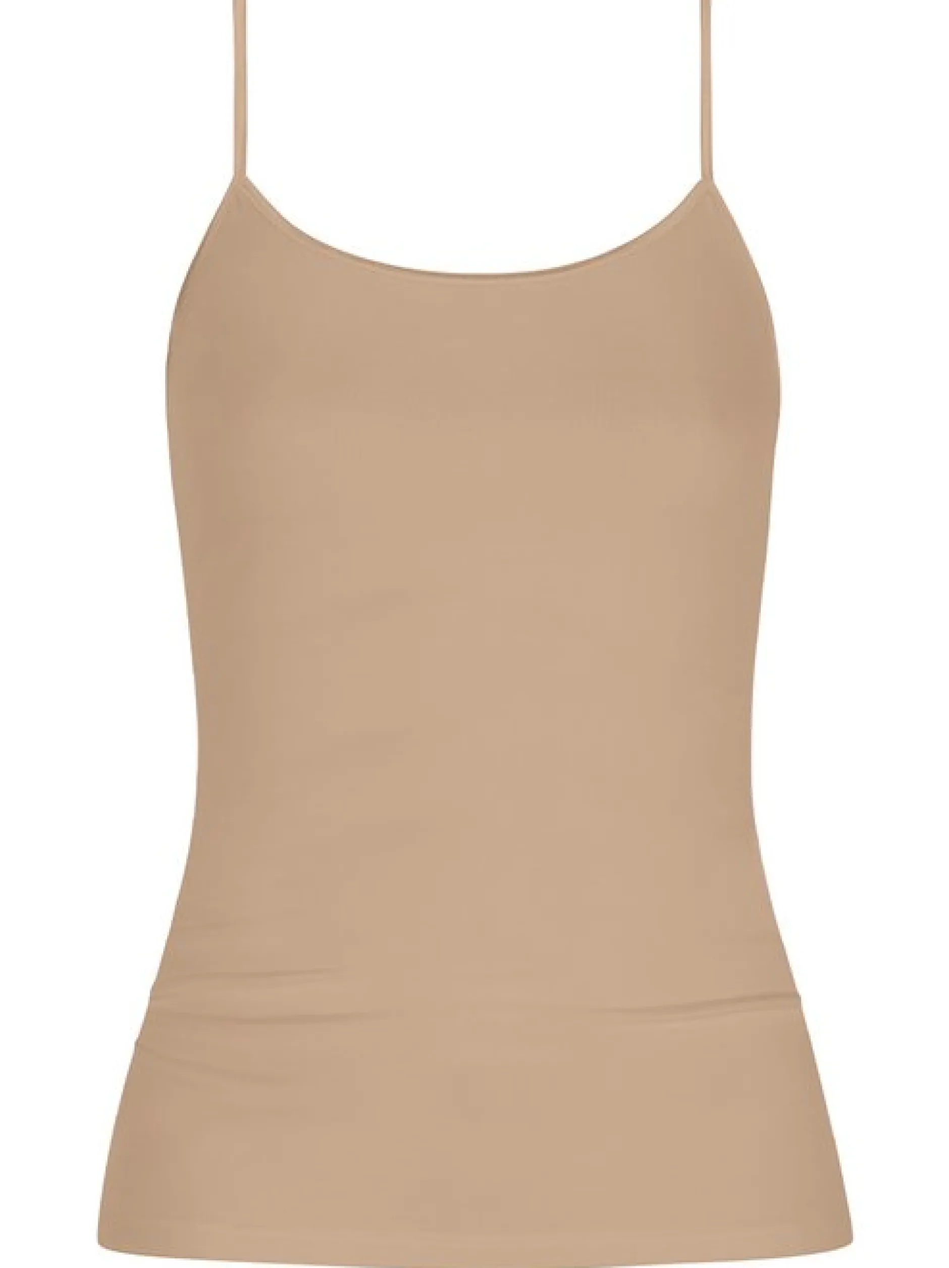 Mey Damen Spaghetti Top - Emotion in melange braun