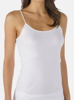Mey Damen Spaghetti Top - Emotion in weiß