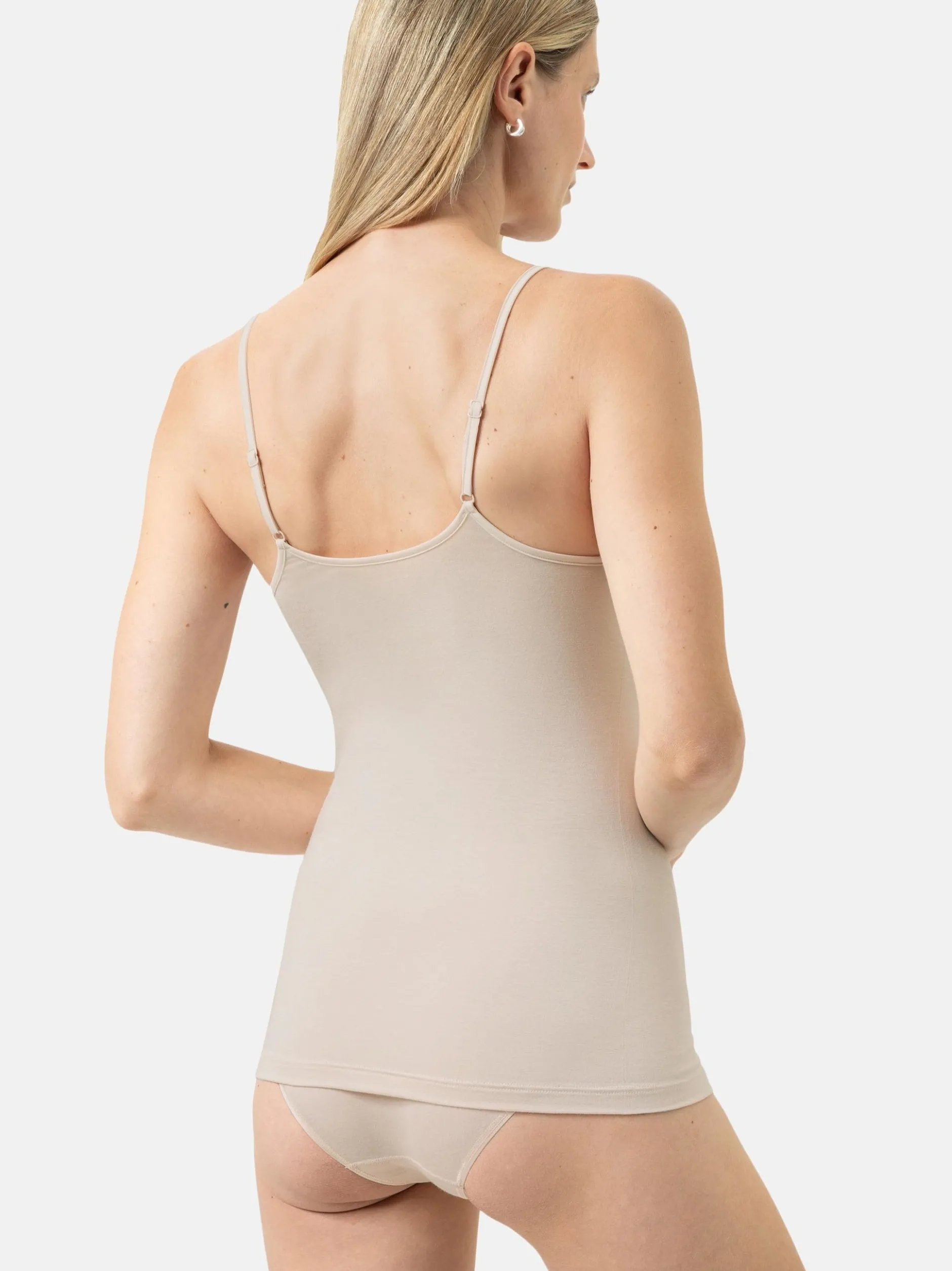 Mey Damen Spaghettitops im 3er-Pack in beige