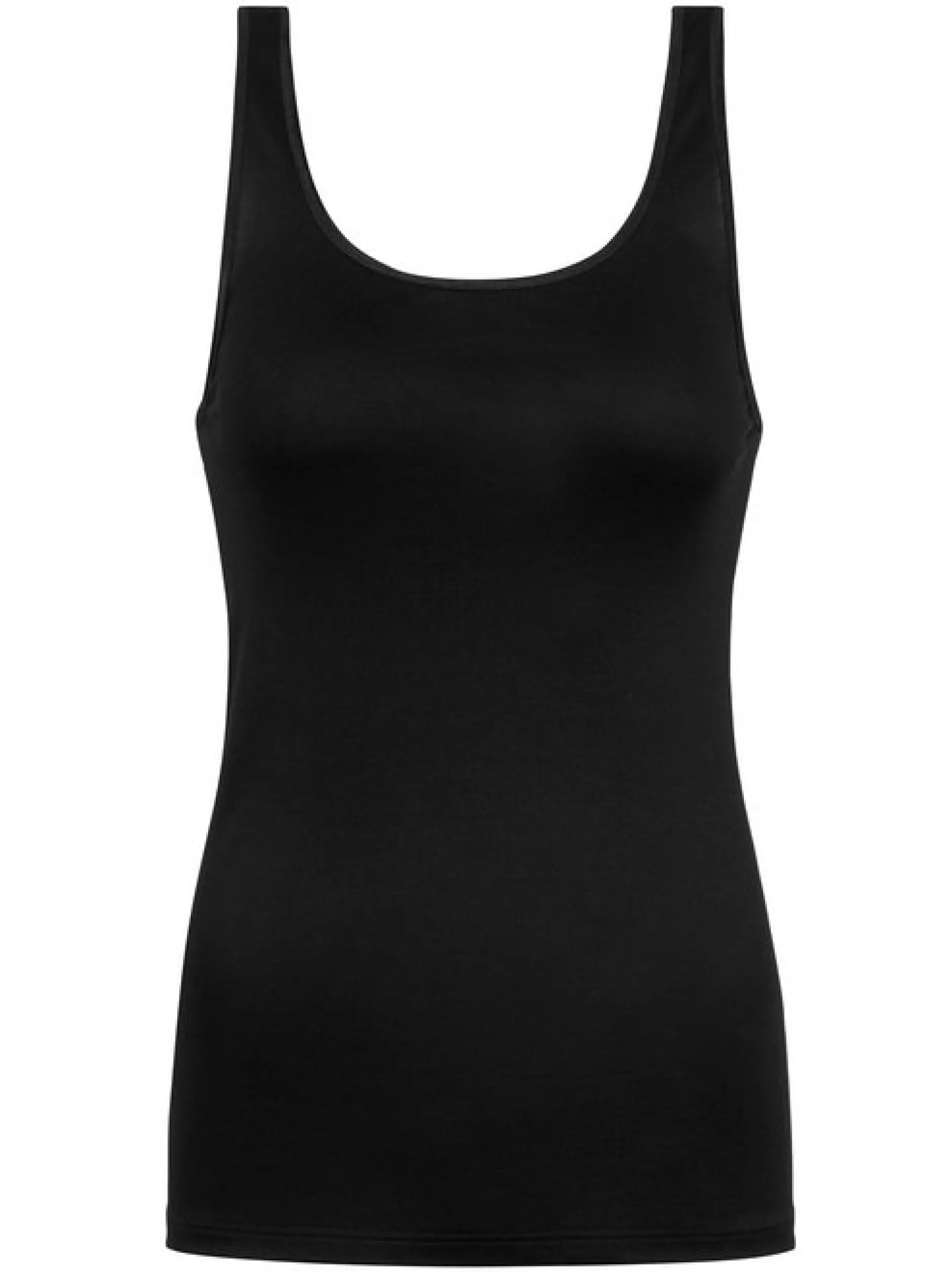 Mey Damen Unterhemd - 2er Pack Pure Sense in schwarz