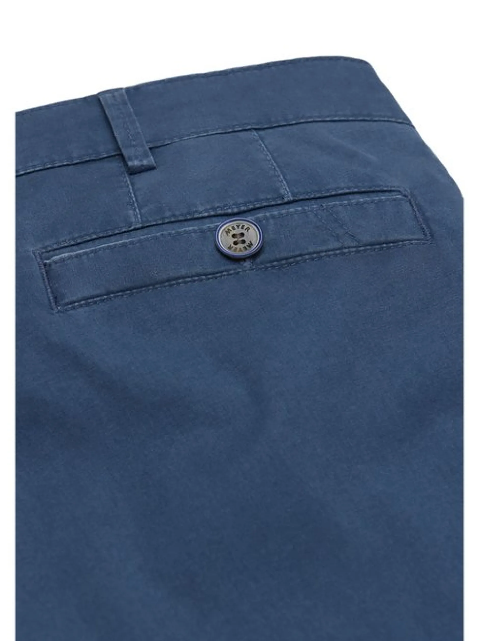 MEYER Herren Chinohose in blau - Länge: lang