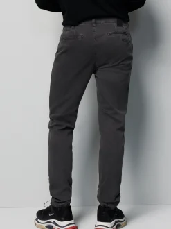 MEYER Herren Chino-Hose - M5 FIT in grau - Länge: lang