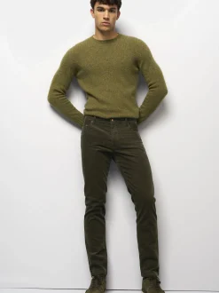 MEYER Herren Chinohose - M5 Five Pocket in grün