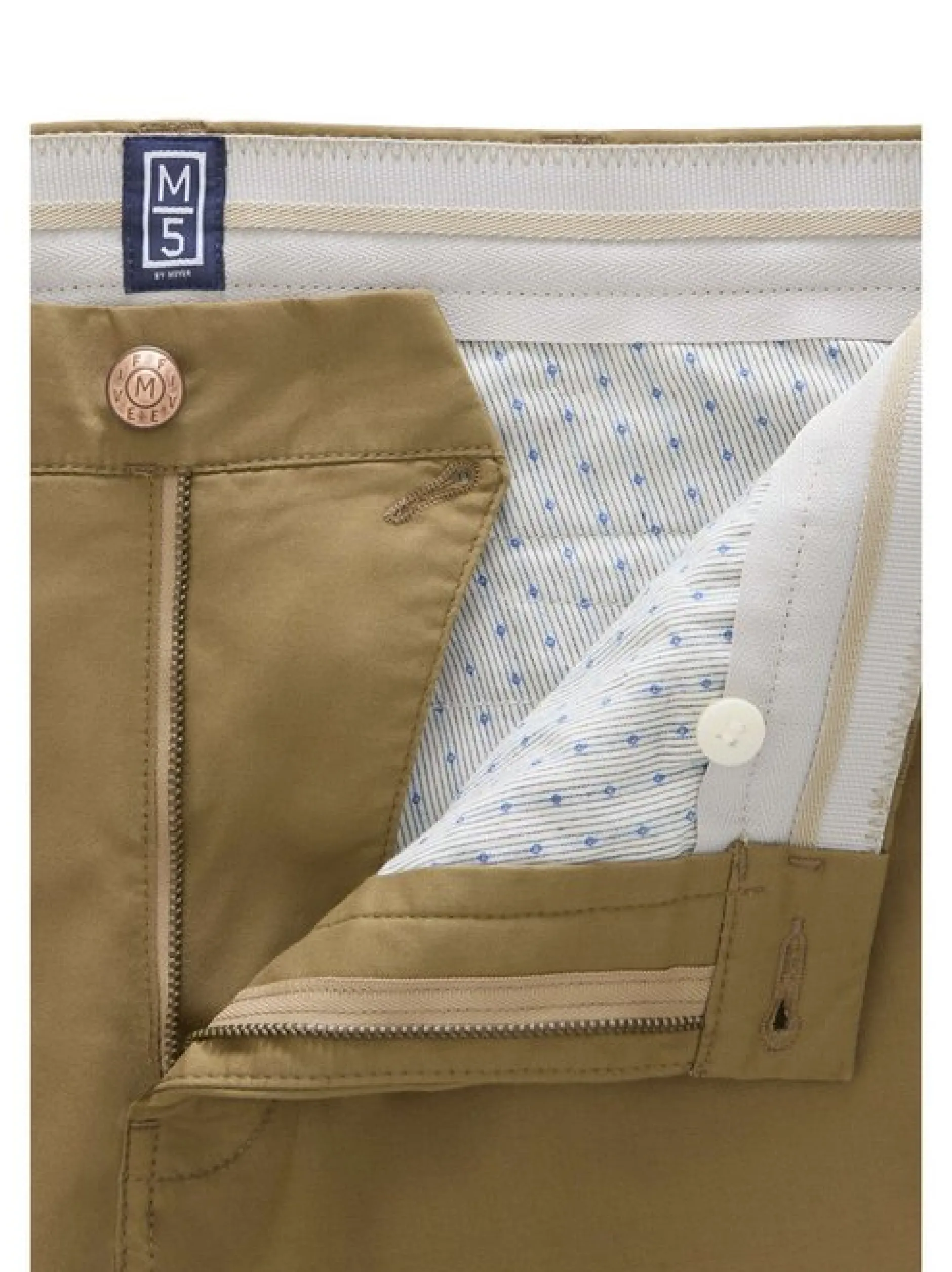 MEYER Herren Chinohose M5 in khaki - Länge: lang