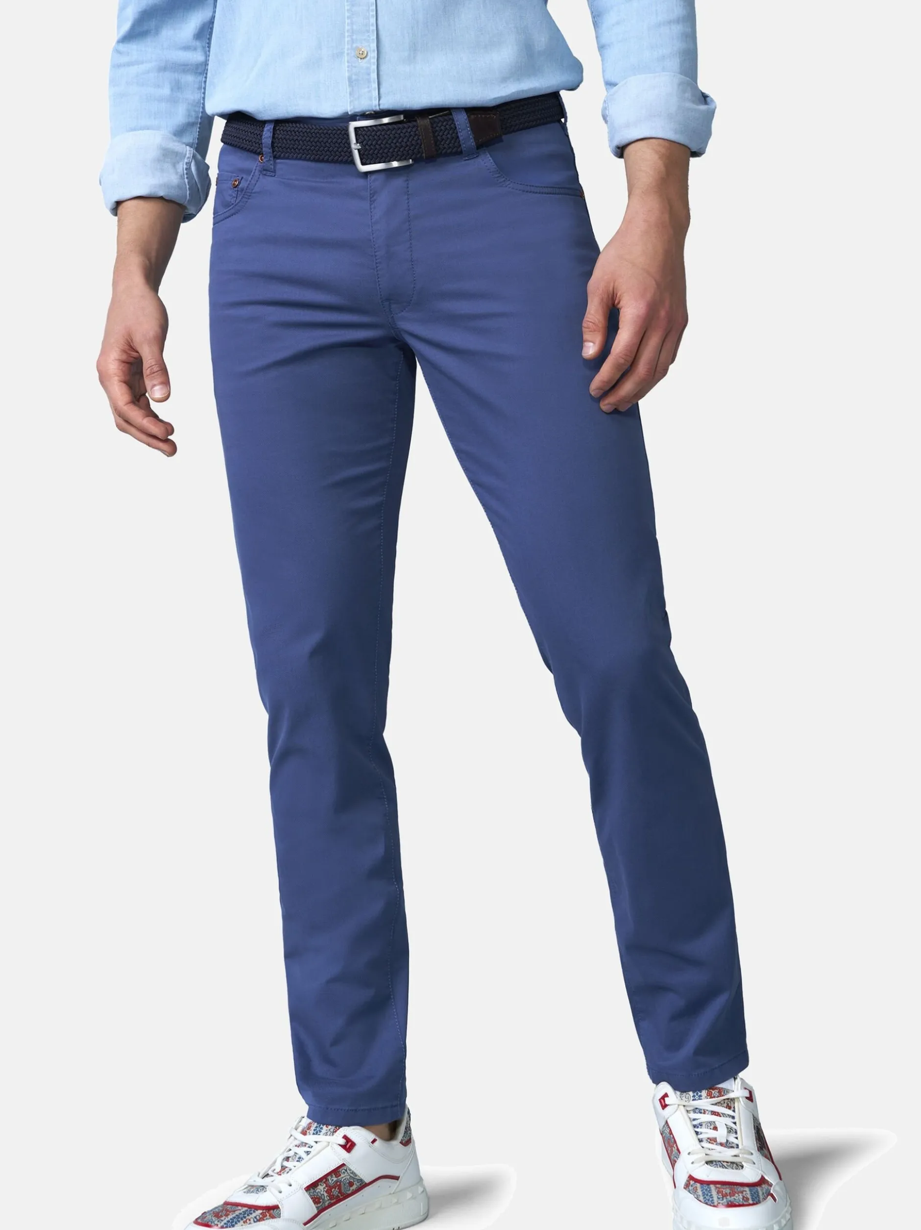 MEYER Herren Hose - M5 Five 1-6075 in blau - Länge: lang